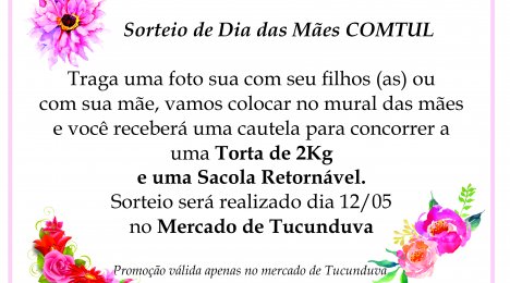 Sorteio de Dia das Mães COMTUL