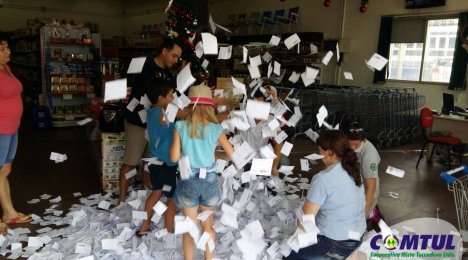 Sorteio da promoção Natal Super Comtul