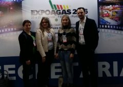 Equipe da Comtul visita Expoagas 2016